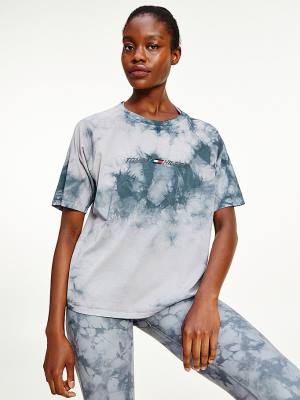 Tommy Hilfiger Sport TH Cool Tie-Dye Póló Női Szürke | TH235SOX