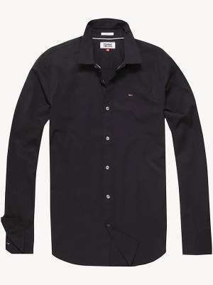 Tommy Hilfiger Stretch Slim Fit Ingek Férfi Fekete | TH468QSA