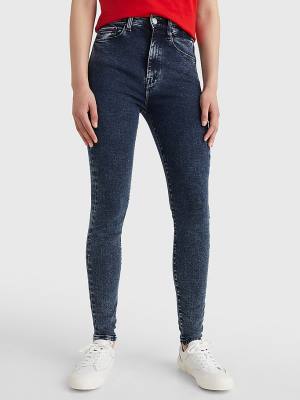 Tommy Hilfiger Sylvia High Rise Super Skinny Farmer Női Denim | TH197CMW