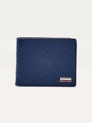 Tommy Hilfiger TH Business Monogram Small Card Pénztárca Férfi Kék | TH062UVB