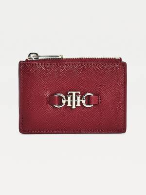 Tommy Hilfiger TH Club Horsebit Credit Card Holder Pénztárca Női Piros | TH976FTW