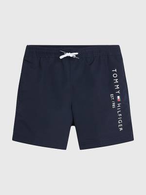 Tommy Hilfiger TH Established Drawstring Mid Length Shorts Fürdőruha Fiú Kék | TH286RWE