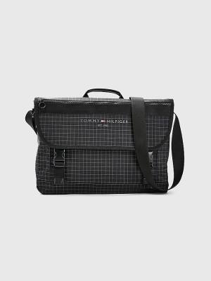 Tommy Hilfiger TH Established Messenger Táska Férfi Fekete | TH092DTK