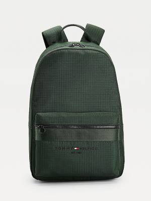 Tommy Hilfiger TH Established Recycled Polyester Backpack Táska Férfi Zöld | TH318YBH