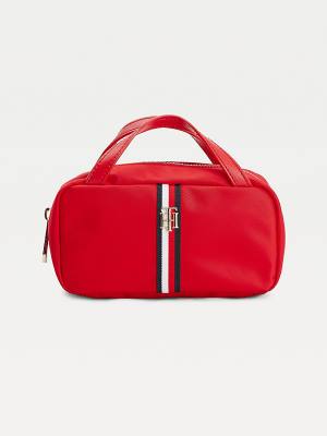 Tommy Hilfiger TH Interlock Makeup Case Táska Női Piros | TH146UDR