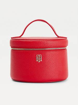 Tommy Hilfiger TH Interlock Vanity Case Táska Női Piros | TH805QTI