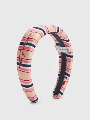 Tommy Hilfiger TH Modern Iconic Signature Headband Kalap Női Rózsaszín | TH847PRO