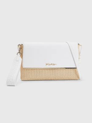 Tommy Hilfiger TH Modern Straw Clutch Táska Női Fehér | TH578OSH