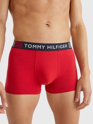 Tommy Hilfiger TH Stretch Trunks Fehérnemű Férfi Piros | TH051BGL