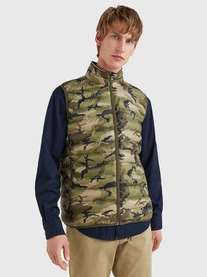 Tommy Hilfiger TH Warm Packable Padded Gilet Dzseki Férfi Zöld | TH915OEX