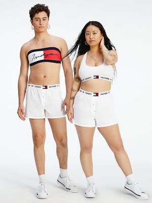 Tommy Hilfiger TOMMYXINDYA Boxer Shorts Fehérnemű Női Fehér | TH103SRF