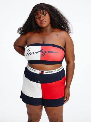 Tommy Hilfiger TOMMYXINDYA Curve Bandeau Fehérnemű Női Kék | TH203BPR