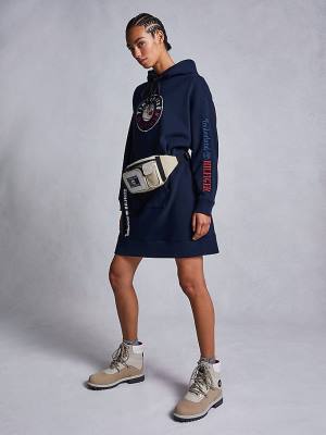 Tommy Hilfiger TOMMYXTIMBERLAND Logo Ruha Női Kék | TH768CKI