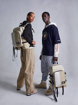 Tommy Hilfiger TOMMYXTIMBERLAND Reimagined Backpack Táska Férfi Khaki | TH409DRO