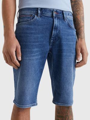 Tommy Hilfiger Tapered Faded Denim Shorts Farmer Férfi Denim | TH531MRF