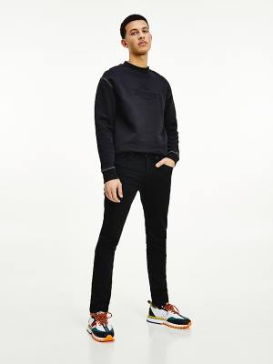 Tommy Hilfiger Tapered Slim Fit Black Farmer Férfi Denim | TH416VHY