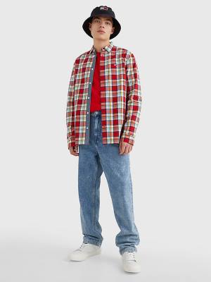 Tommy Hilfiger Tartan Check Ingek Férfi Piros | TH047XAN