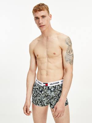 Tommy Hilfiger Tommy 85 Stretch Pamut Logo Trunks Fehérnemű Férfi Fehér | TH720YOB