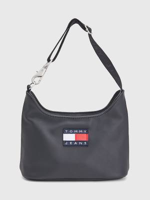 Tommy Hilfiger Tommy Badge Shoulder Táska Női Fekete | TH463BUV