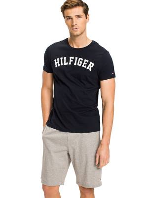 Tommy Hilfiger Tommy Hilfiger Logo Pizsama Férfi Kék | TH189SXZ