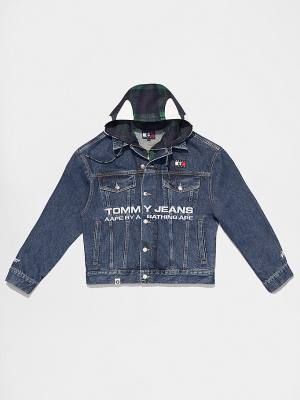 Tommy Hilfiger Tommy X AAPE Denim Kabát Férfi Denim | TH208UNA