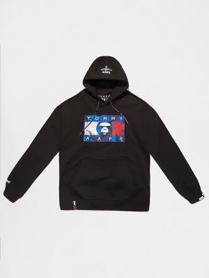 Tommy Hilfiger Tommy X AAPE Kapucnis Pulóver Férfi Fekete | TH067DQZ