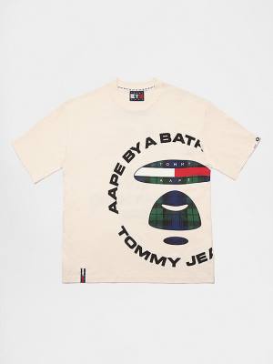 Tommy Hilfiger Tommy X AAPE Póló Férfi Bézs | TH489YNB