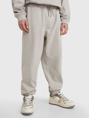 Tommy Hilfiger Tonal Logo Relaxed Fit Joggers Nadrág Férfi Szürke | TH927ZQA