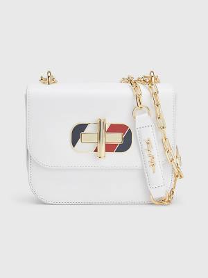 Tommy Hilfiger Turn Lock Mini Crossover Táska Női Fehér | TH361XZH