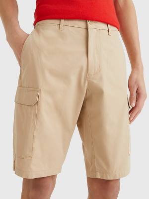 Tommy Hilfiger Twill Cargo Rövidnadrág Férfi Bézs | TH147XAE