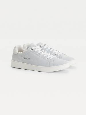 Tommy Hilfiger Undyed Velúr Cupsole Court Tornacipő Férfi Bézs | TH548YFR