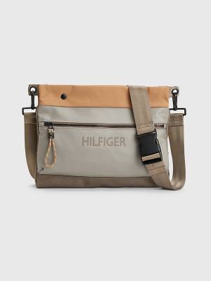 Tommy Hilfiger Utility Small Messenger Táska Férfi Khaki | TH620ESJ