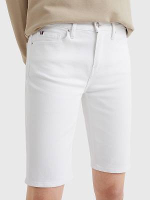 Tommy Hilfiger Venice Slim White Denim Rövidnadrág Női Fehér | TH791AZD