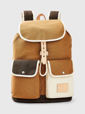 Tommy Hilfiger Vászon Flap Backpack Táska Férfi Khaki | TH640FMX