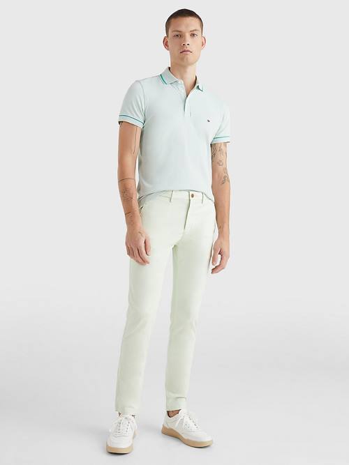 Tommy Hilfiger 1985 Essential Bleecker Slim Fit Chinos Nadrág Férfi Zöld | TH316SPE