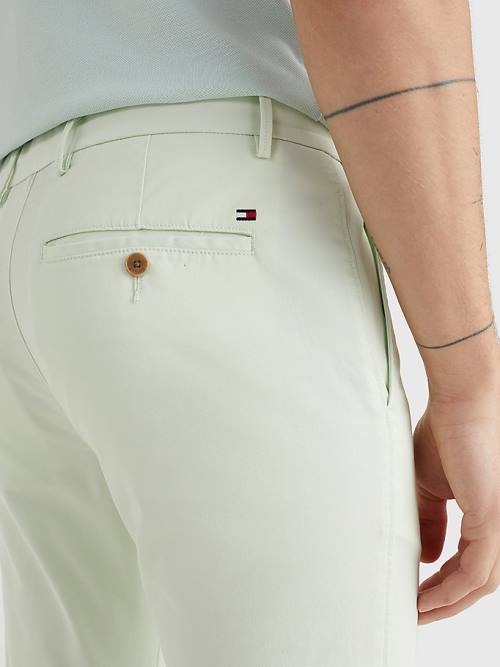 Tommy Hilfiger 1985 Essential Bleecker Slim Fit Chinos Nadrág Férfi Zöld | TH316SPE