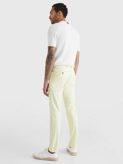 Tommy Hilfiger 1985 Essential Bleecker Slim Fit Chinos Nadrág Férfi Sárga | TH851HJM