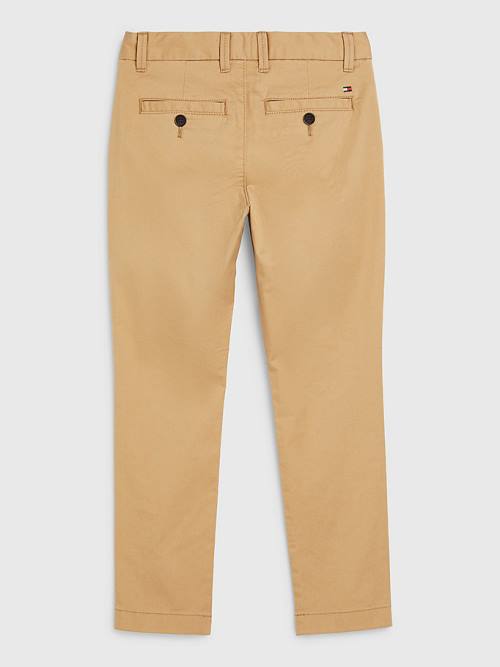 Tommy Hilfiger 1985 Essential Chinos Nadrág Fiú Khaki | TH237EJB