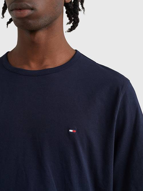 Tommy Hilfiger 1985 Essential Flag Póló Férfi Kék | TH239GXO