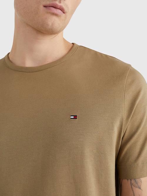 Tommy Hilfiger 1985 Essential Flag Póló Férfi Barna | TH812KHR