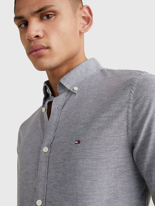 Tommy Hilfiger 1985 Essential Polygiene Slim Fit Ingek Férfi Kék | TH160MUT