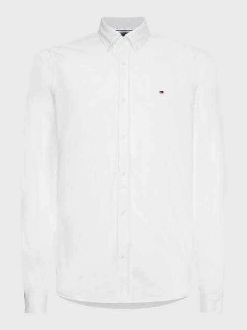 Tommy Hilfiger 1985 Essential Slim Fit Ingek Férfi Fehér | TH024QJI