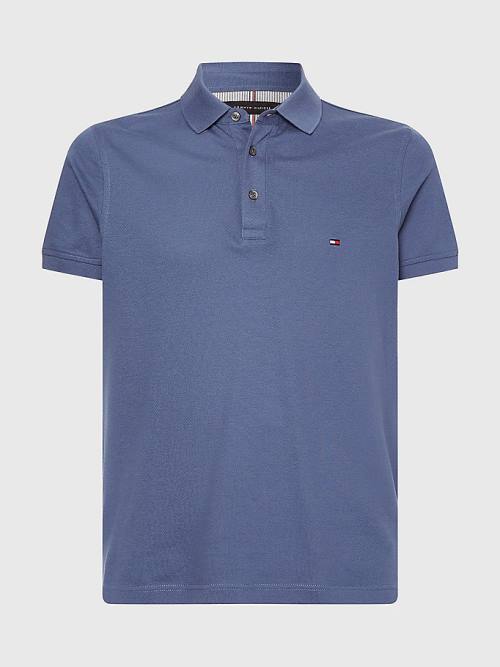 Tommy Hilfiger 1985 Essential Slim Fit Póló Férfi Kék | TH108OQE