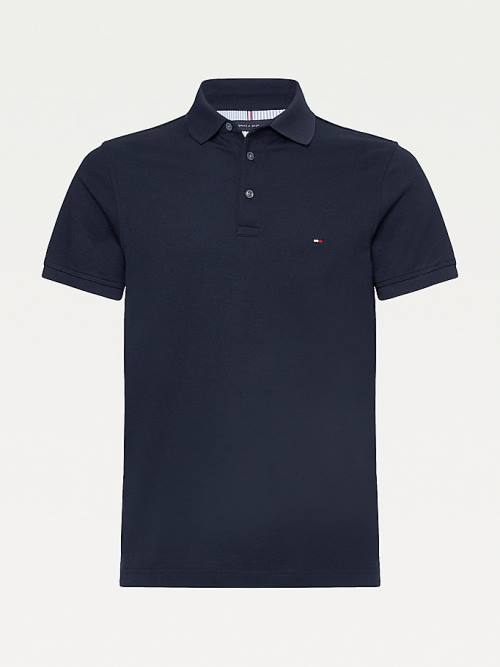 Tommy Hilfiger 1985 Essential Slim Fit Póló Férfi Kék | TH137IXD