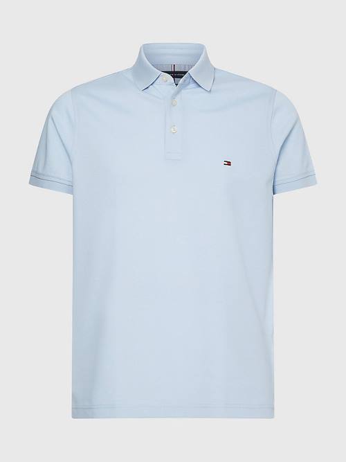 Tommy Hilfiger 1985 Essential Slim Fit Póló Férfi Kék | TH241OLJ