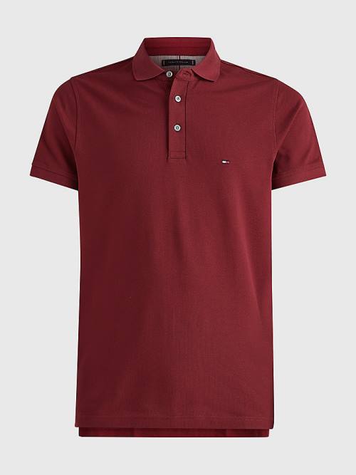 Tommy Hilfiger 1985 Essential Slim Fit Póló Férfi Piros | TH297XEV