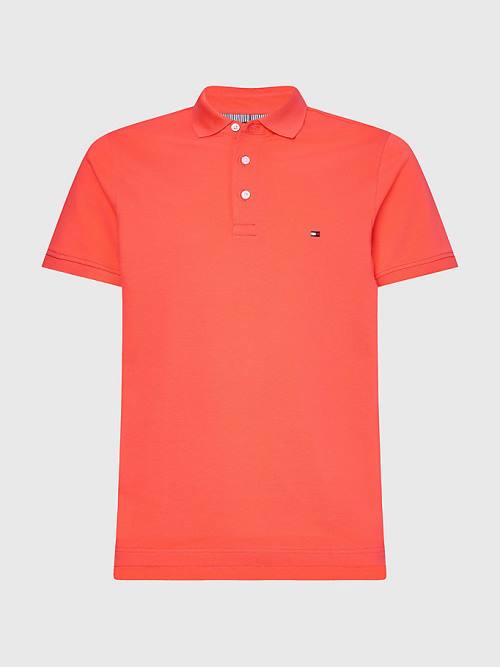 Tommy Hilfiger 1985 Essential Slim Fit Póló Férfi Piros | TH496NAH