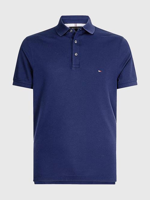 Tommy Hilfiger 1985 Essential Slim Fit Póló Férfi Kék | TH509OPB