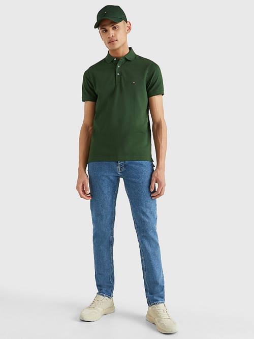 Tommy Hilfiger 1985 Essential Slim Fit Póló Férfi Zöld | TH537IFK