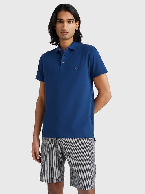 Tommy Hilfiger 1985 Essential Slim Fit Póló Férfi Kék | TH783TGB